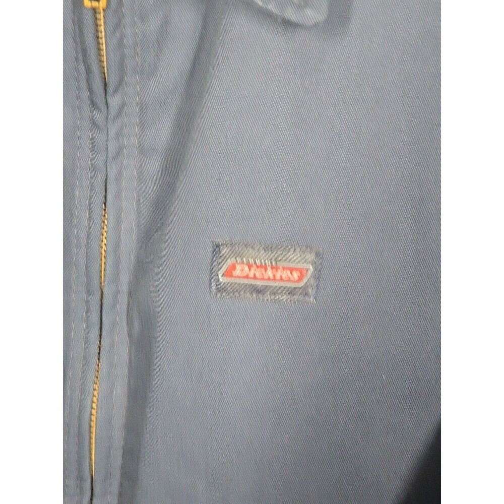 VTG Dickies Jacket Mens MED Navy Quilt Lined Eisenhower Mechanic Work Full Zip - Picture 9 of 9